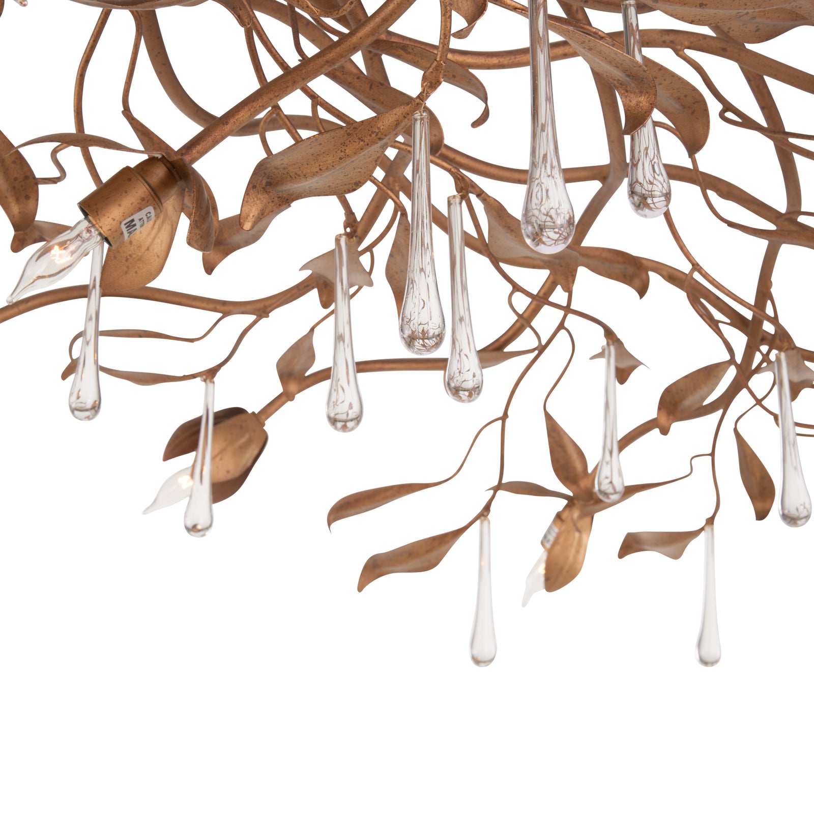 Bay Laurel Leaf Crystal Chandelier