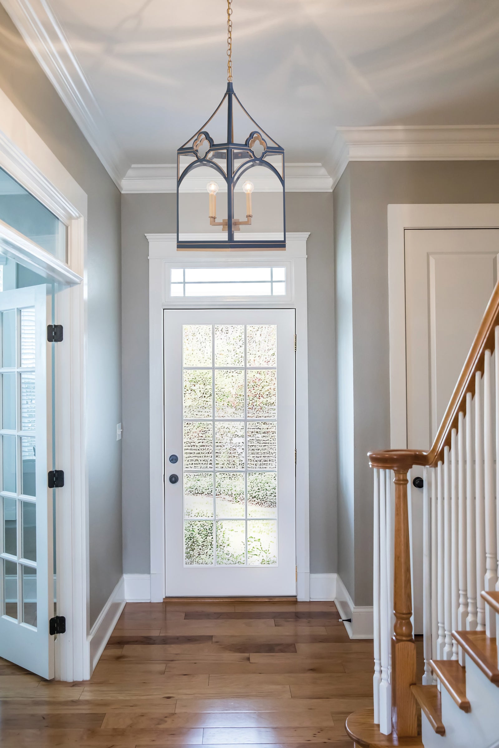 Quatrefoil Lantern - Navy
