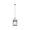 Quatrefoil Lantern - Navy