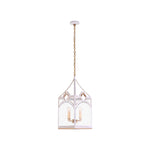 Quatrefoil Lantern - White