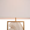 White Stone Table Lamp