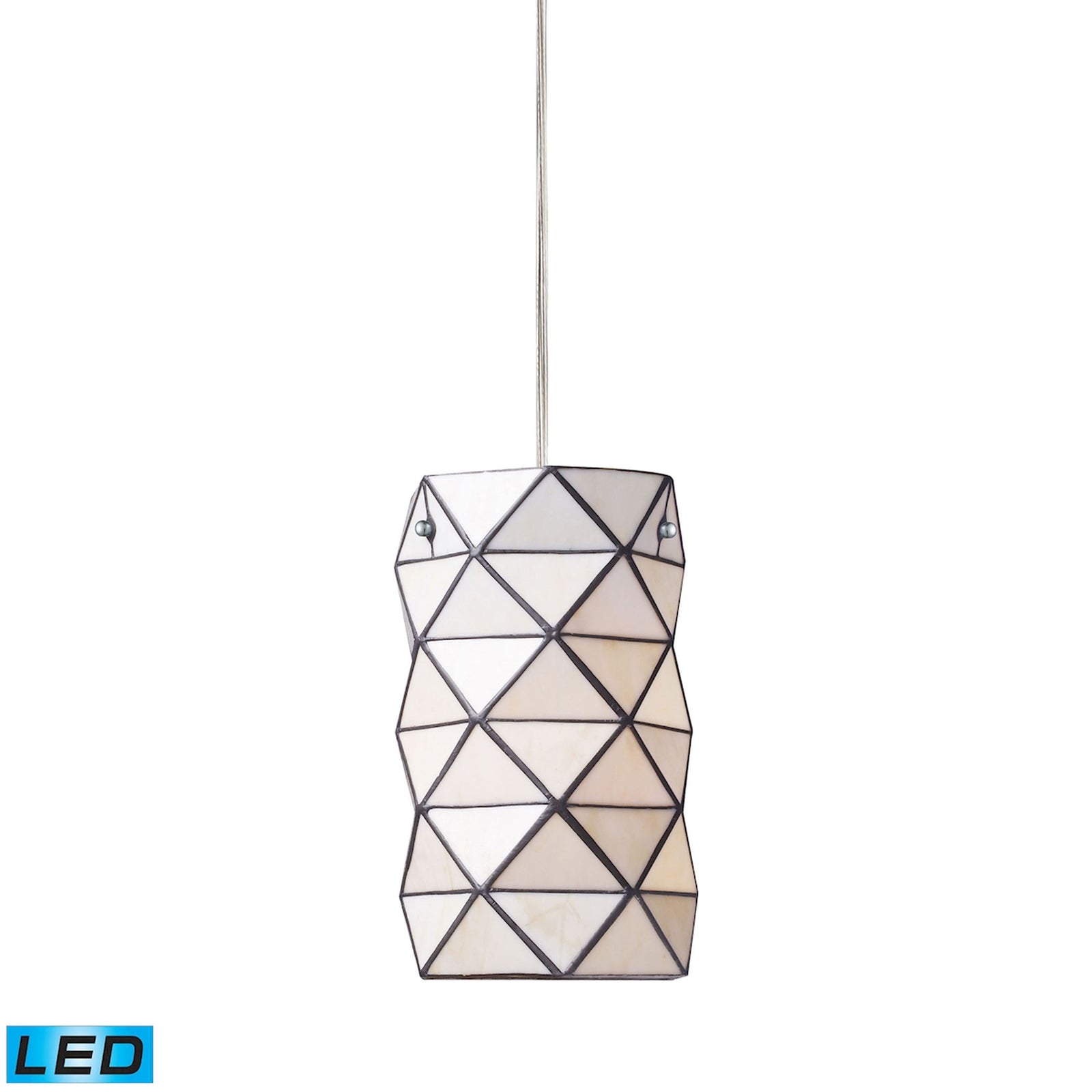 Tetra 7'' Wide 1-Light Mini Pendant - Polished Chrome - Includes LED Bulb