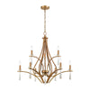 Katania 30'' Wide 9-Light Chandelier - Bronzed Gold