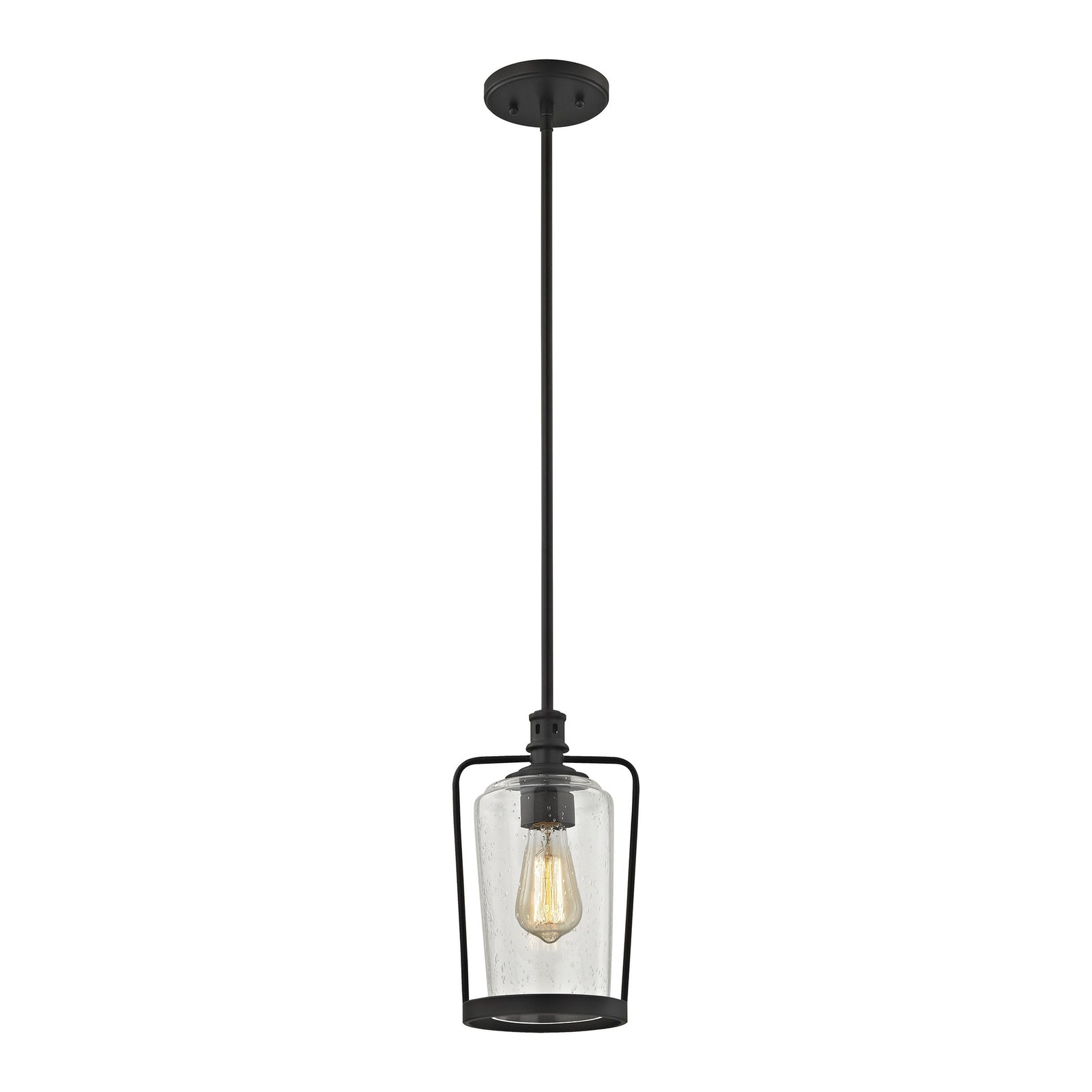 Hamel 7'' Wide 1-Light Mini Pendant - Oil Rubbed Bronze - Includes Adapter Kit