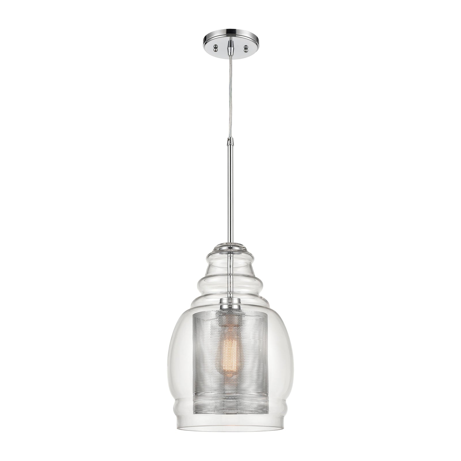 Herndon 11'' Wide 1-Light Pendant - Polished Chrome