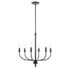 Newland 21'' Wide 6-Light Chandelier - Matte Black