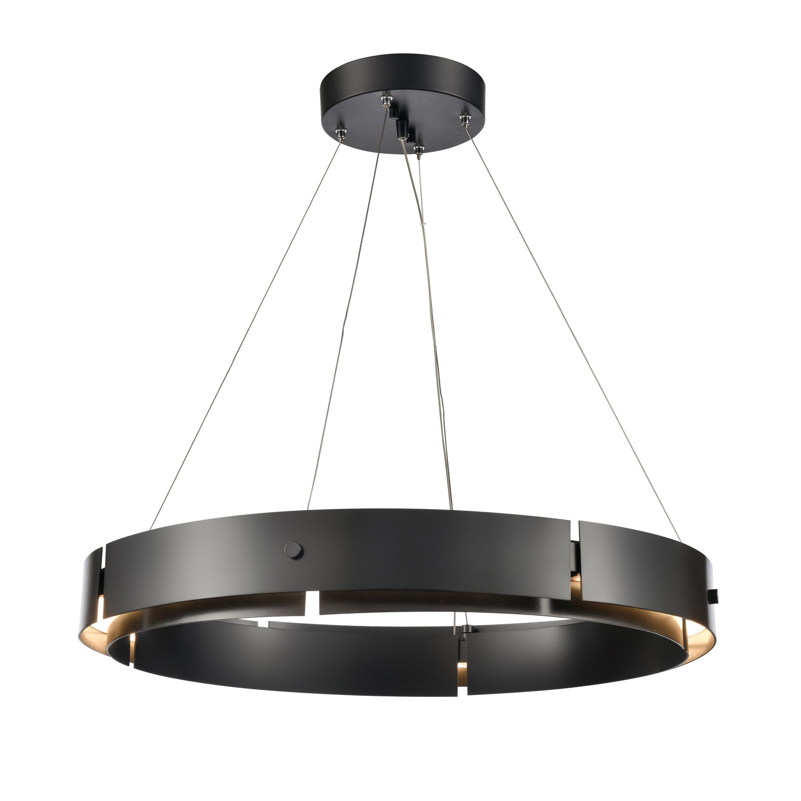 Fogelberg 26'' Wide Integrated LED Pendant - Matte Black
