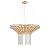 Fantania 36'' Wide 8-Light Chandelier - Champagne Gold
