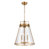 Judy 16'' Wide 3-Light Pendant - Satin Brass