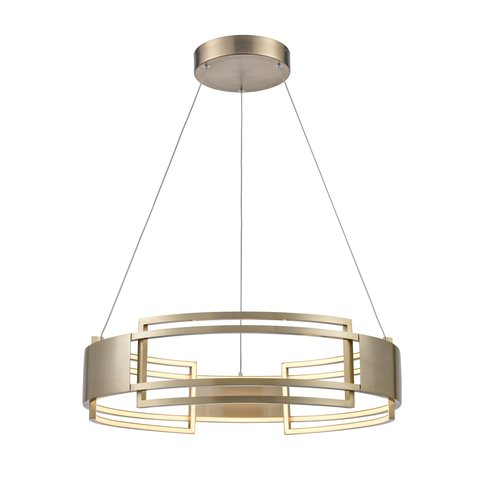 Fashionista 24'' Wide Integrated LED Chandelier - Bronze