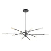 Light Streak 55.5'' Wide 10-Light Chandelier - Matte Black - Includes LED Bulb