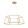 Minimalist 23.25'' Wide Integrated LED Chandelier - Soft Gold