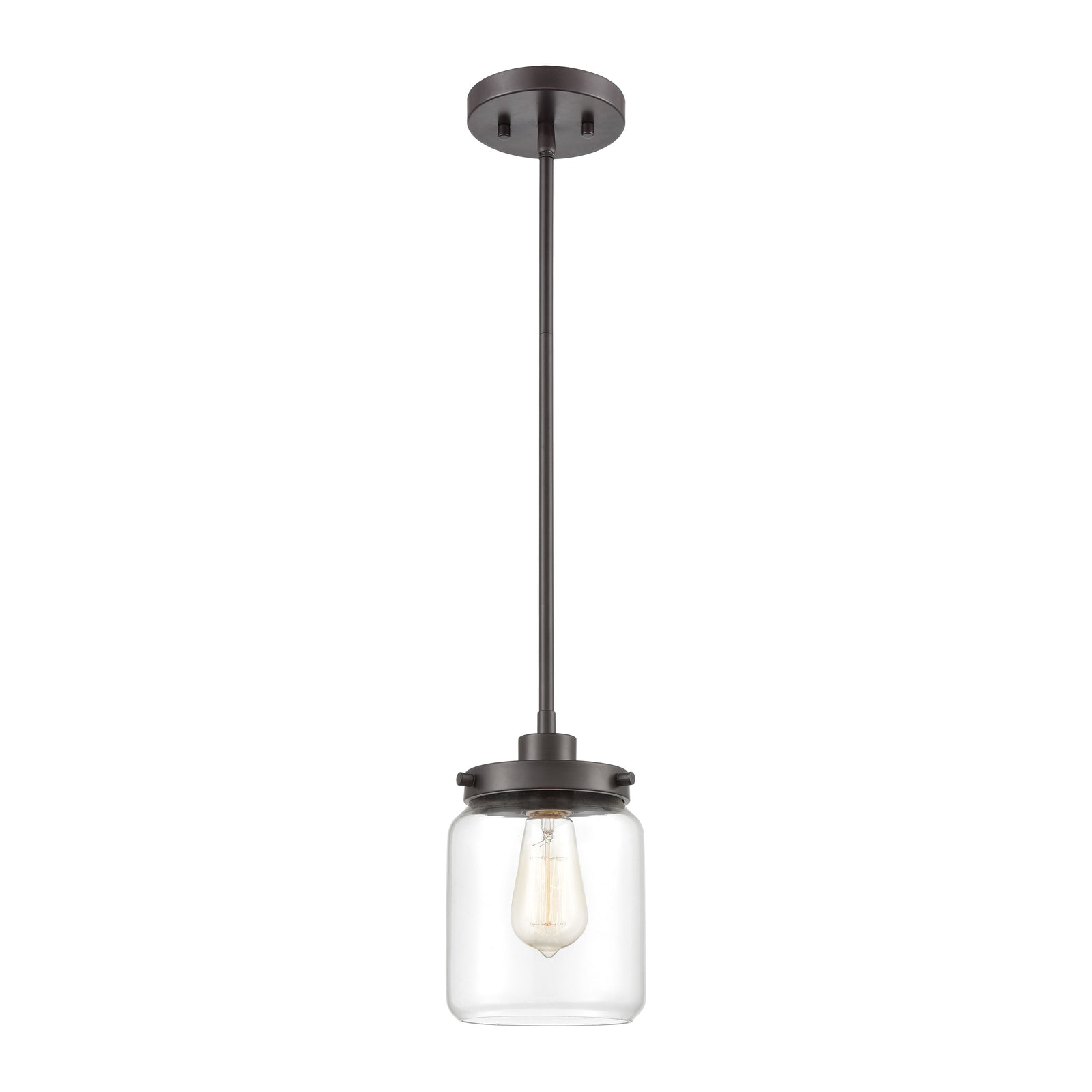 Mason 6'' Wide 1-Light Mini Pendant - Oil Rubbed Bronze