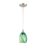 Caress 5'' Wide 1-Light Pendant - Satin Nickel