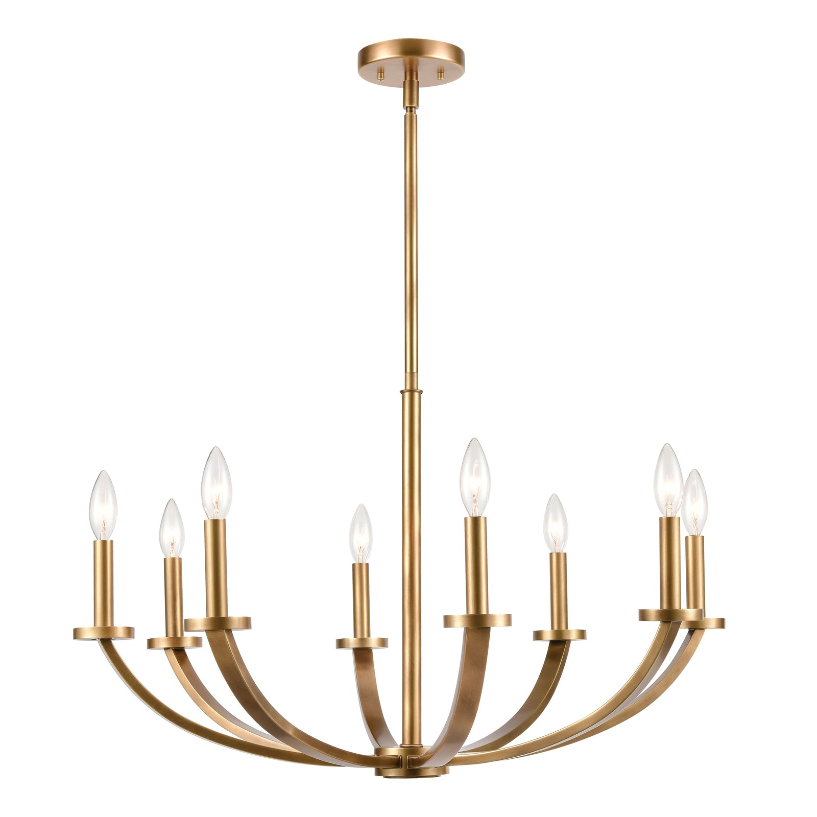 Erindale 30'' Wide 8-Light Chandelier - Natural Brass