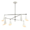 Luca 36'' Wide 6-Light Chandelier - Polished Chrome