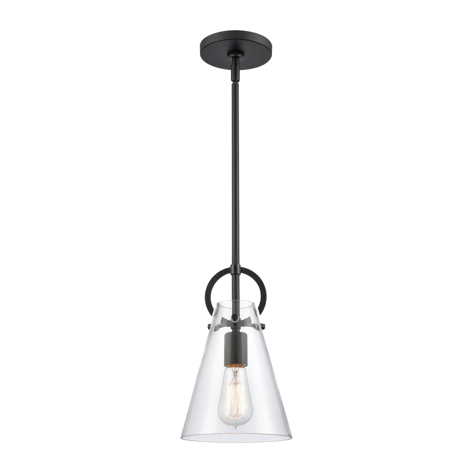 Gabby 7'' Wide 1-Light Mini Pendant - Matte Black
