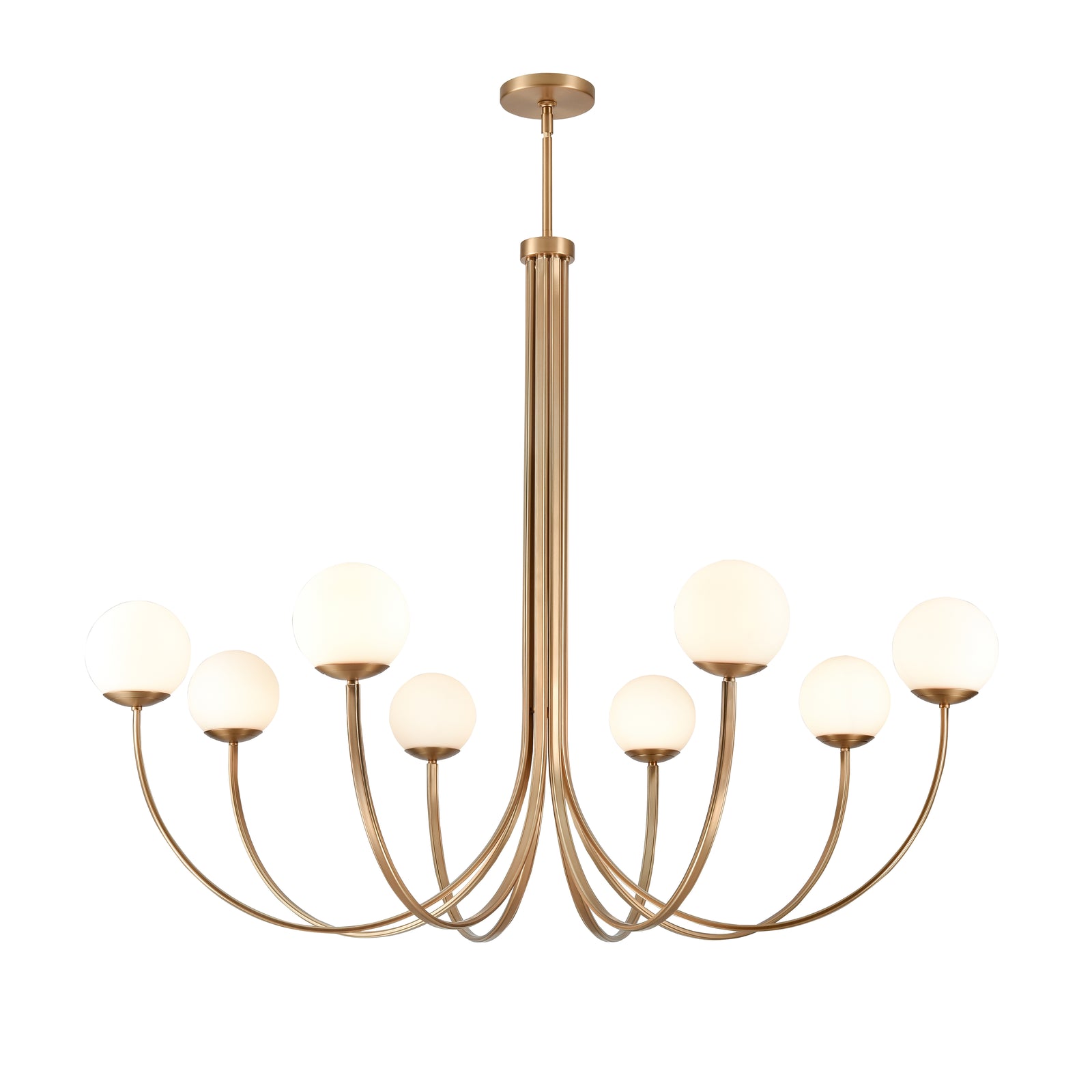 Caroline 54'' Wide 8-Light Chandelier - Brushed Gold