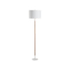 Amelia Rattan Floor Lamp - Matte White