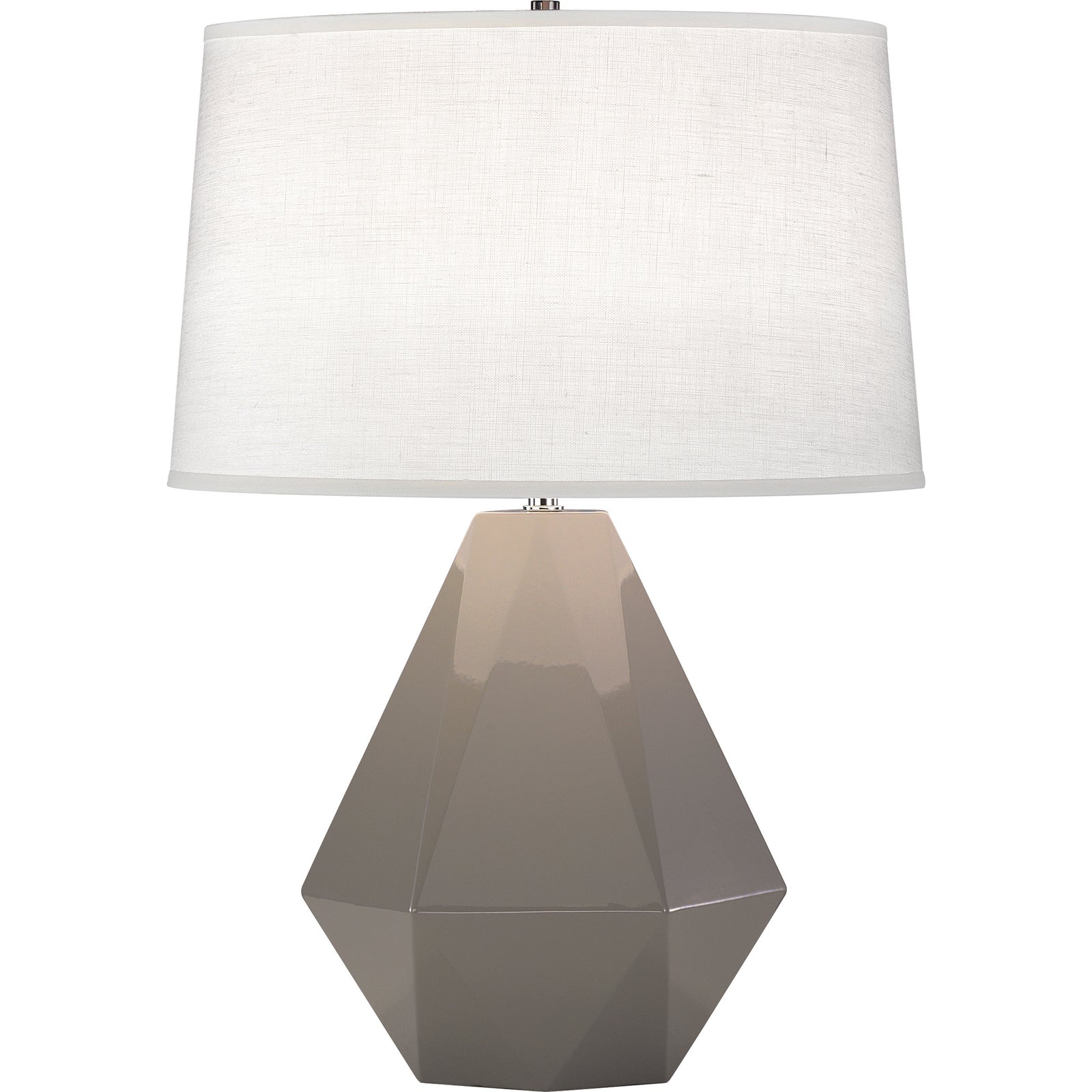 Smokey Taupe Delta Table Lamp