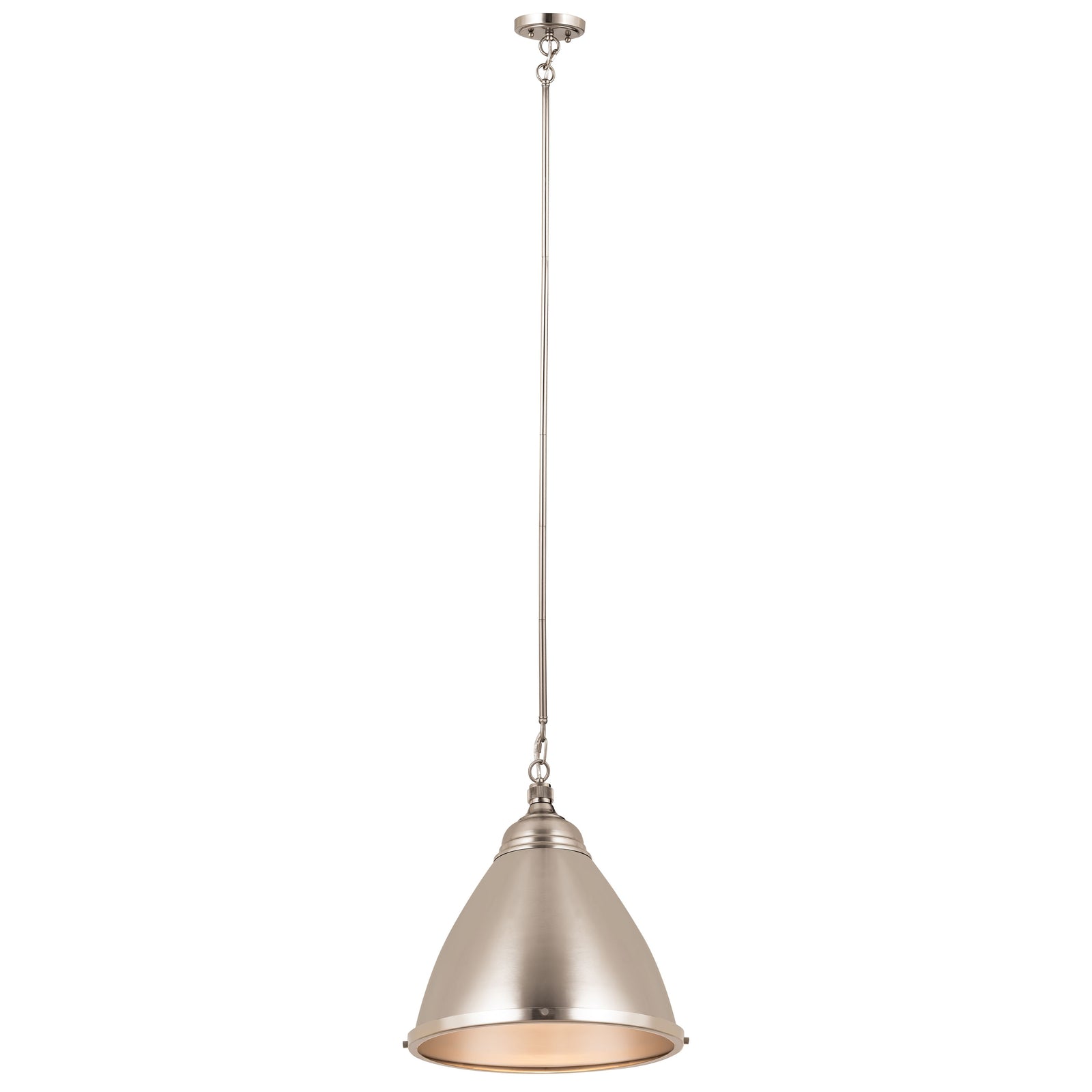 Katelyn 15'' Wide 1-Light Pendant - Brushed Steel