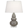 Smokey Taupe Small Triple Gourd Accent Lamp