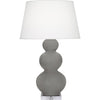 Smokey Taupe Small Double Gourd Accent Lamp
