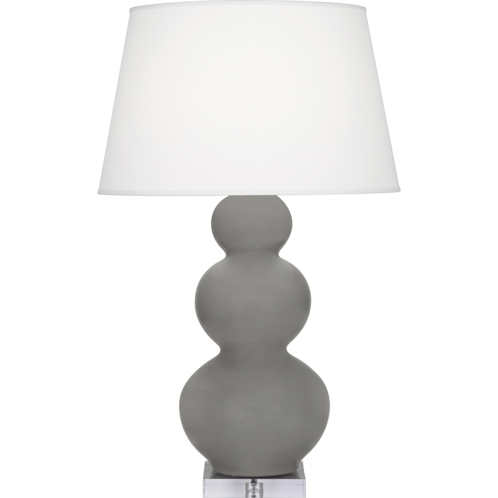 Smokey Taupe Small Double Gourd Accent Lamp