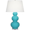 Egg Blue Double Gourd Table Lamp