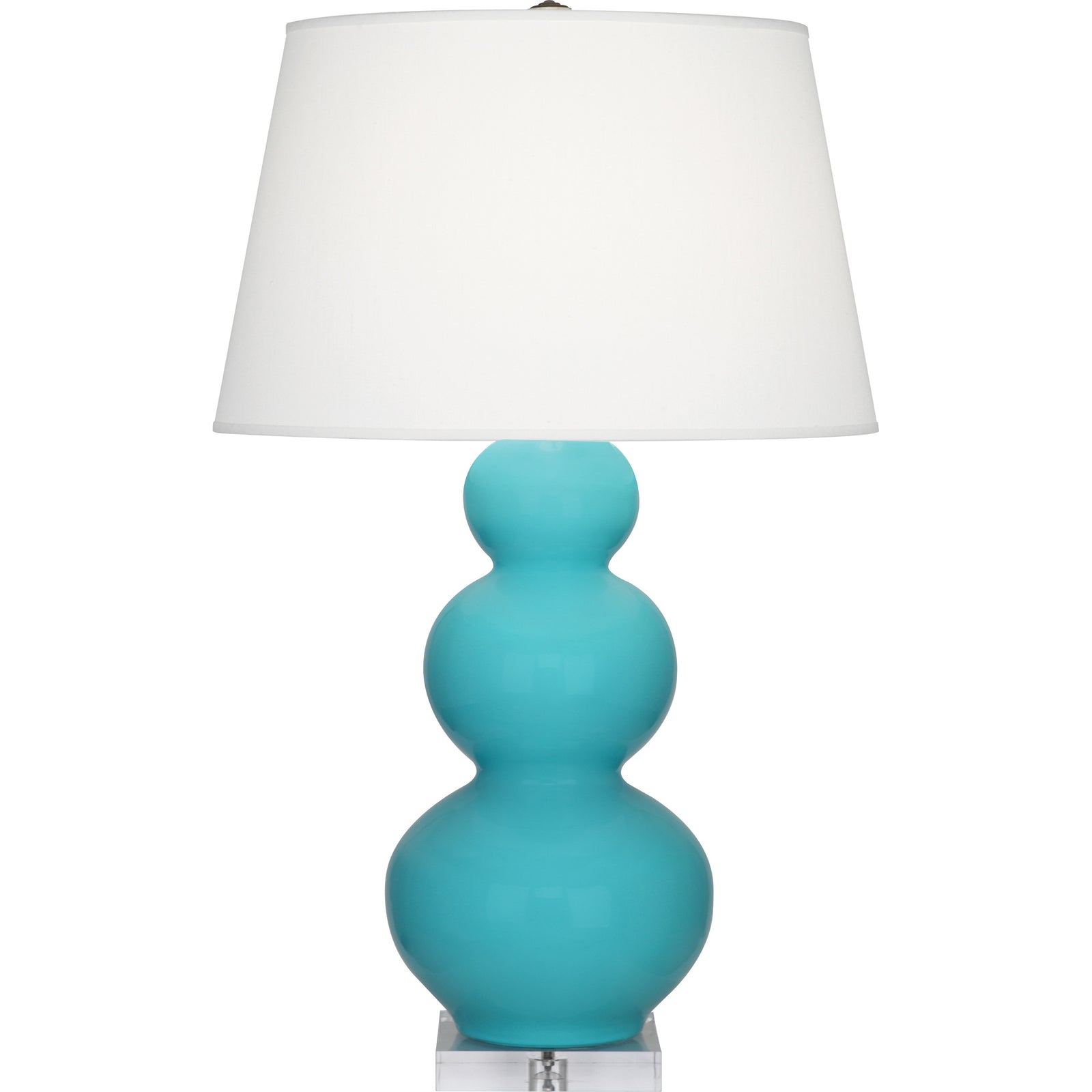 Egg Blue Double Gourd Table Lamp