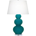 Peacock Triple Gourd Table Lamp