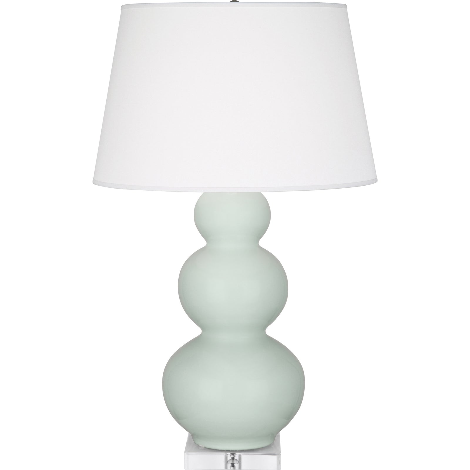 Celadon Double Gourd Table Lamp