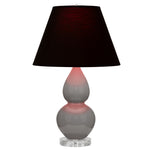 Smokey Taupe Small Double Gourd Accent Lamp