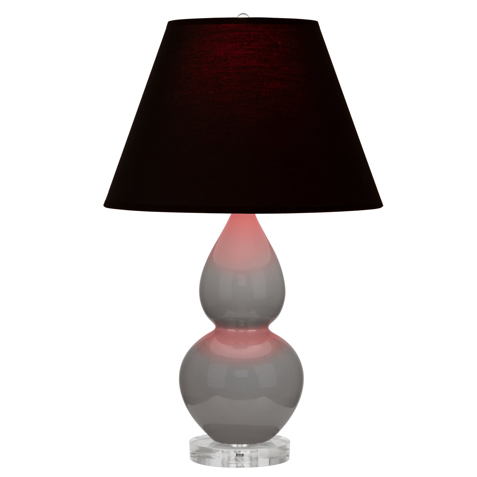 Smokey Taupe Small Double Gourd Accent Lamp