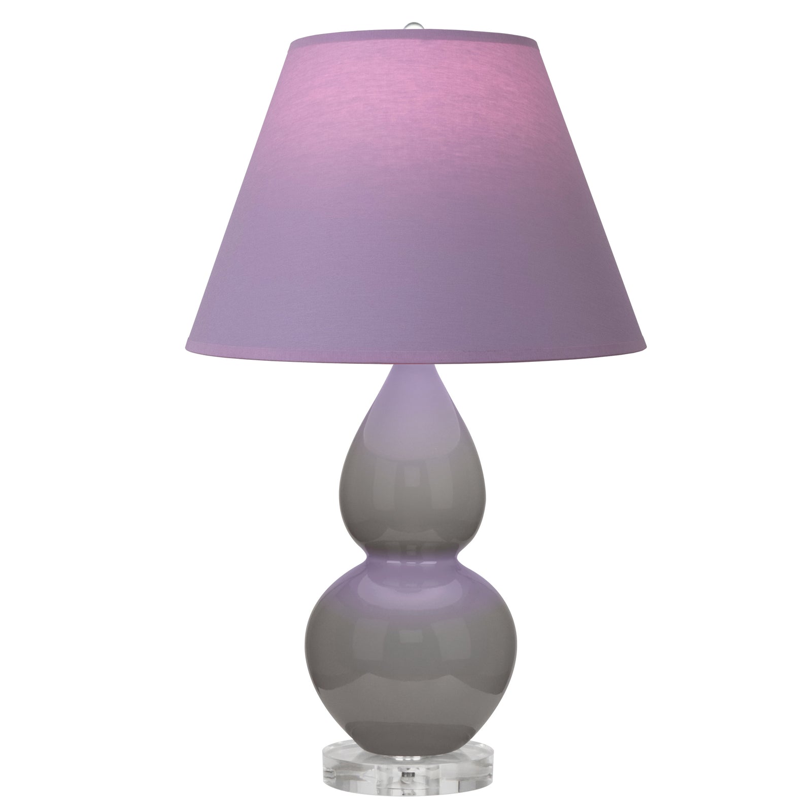 Smokey Taupe Small Double Gourd Accent Lamp