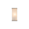 Abbott 10-in Polished Nickel/Alabaster 1 Light Wall/Vanity