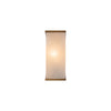 Abbott 10-in Vintage Brass/Alabaster 1 Light Wall/Vanity