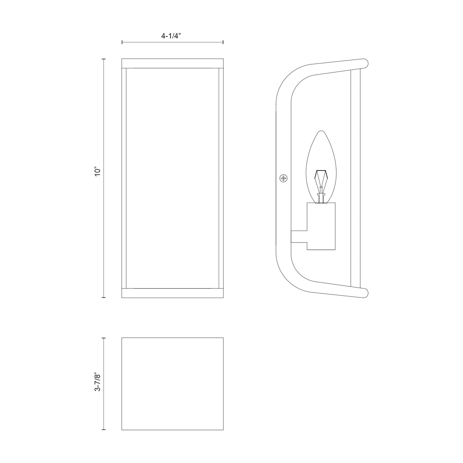 Abbott 10-in Polished Nickel/Alabaster 1 Light Wall/Vanity