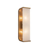 Abbott 15-in Vintage Brass/Alabaster 2 Lights Wall/Vanity