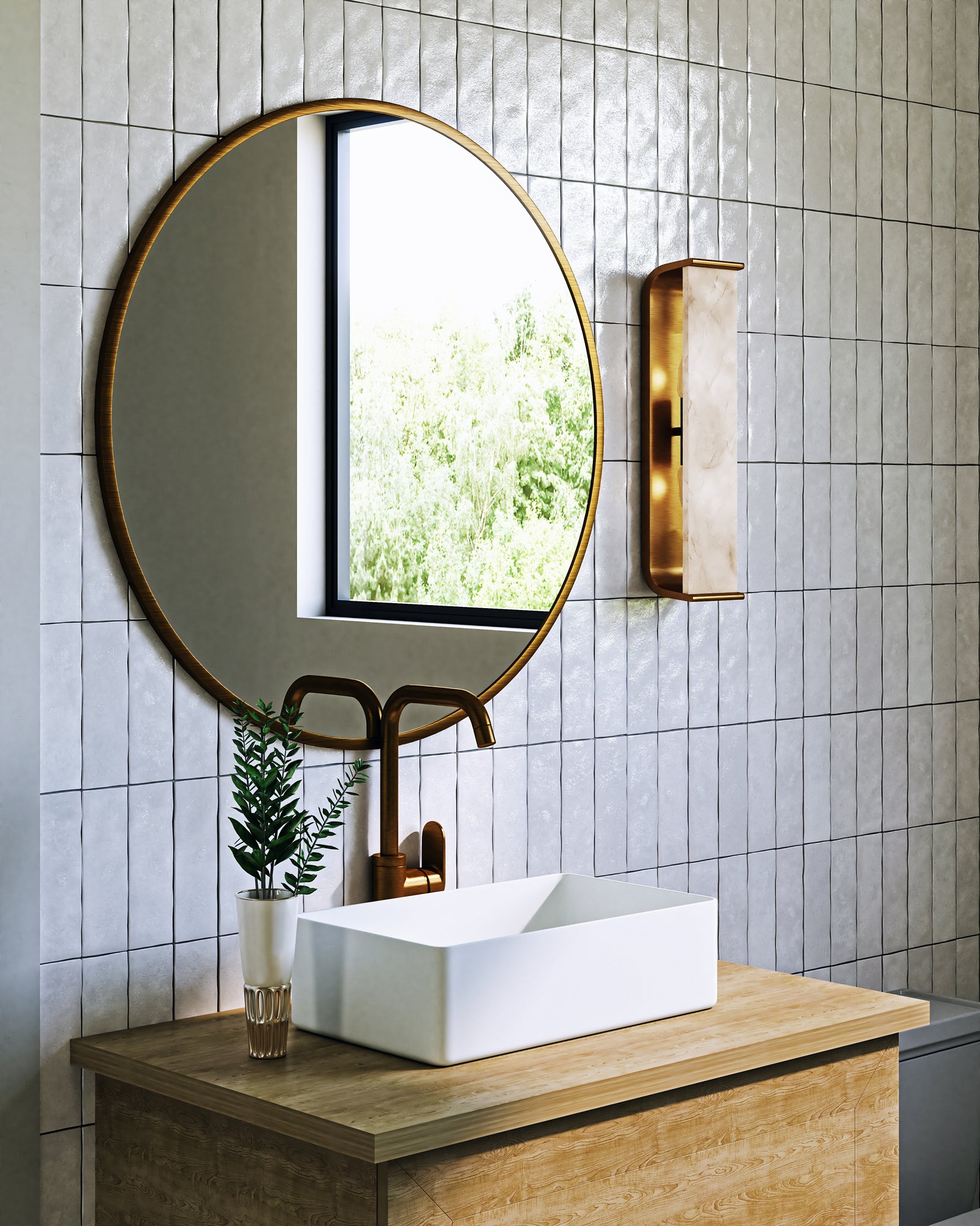 Abbott 15-in Vintage Brass/Alabaster 2 Lights Wall/Vanity
