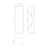 Abbott 15-in Polished Nickel/Alabaster 2 Lights Wall/Vanity