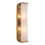 Abbott 19-in Vintage Brass/Alabaster 2 Lights Wall/Vanity