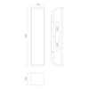 Abbott 19-in Polished Nickel/Alabaster 2 Lights Wall/Vanity