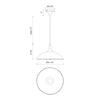 Abel 14-in Matte Black 1 Light Pendant