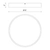 Adelaide 15-in Aged Gold LED Flush Mount
