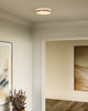 Adelaide 11-in Aged Gold/White LED Flush Mount