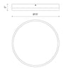Adelaide 15-in Aged Gold/Matte Black LED Flush Mount