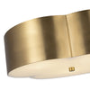 Adella 14-in Brushed Gold Socket Flush Mount