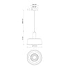 Adriano 10-in White 1 Light Pendant