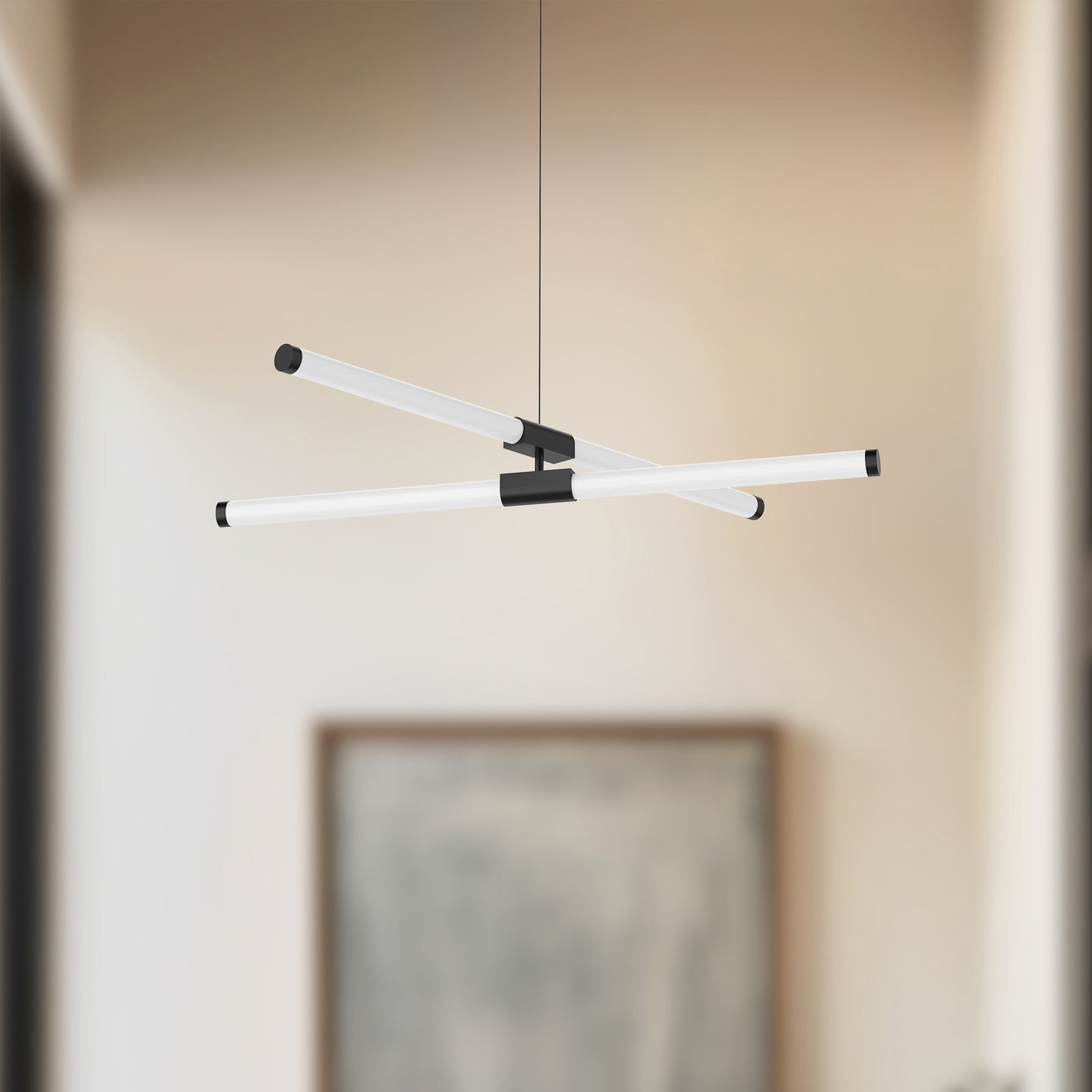 Akari 37-in Black LED Chandeliers